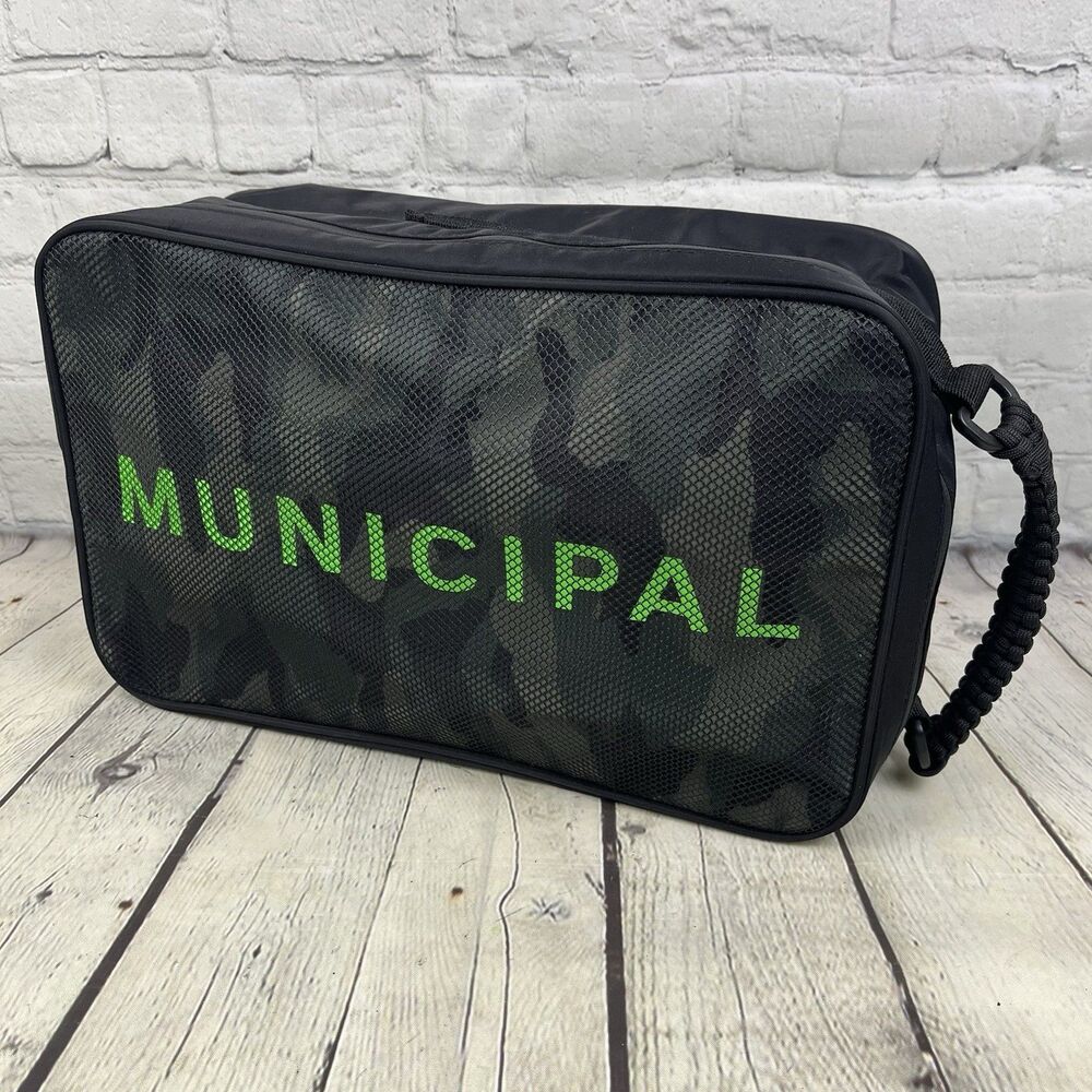 Municipal Shoe Bag Black Camouflage Camo Utility Gear Gym Workout Travel